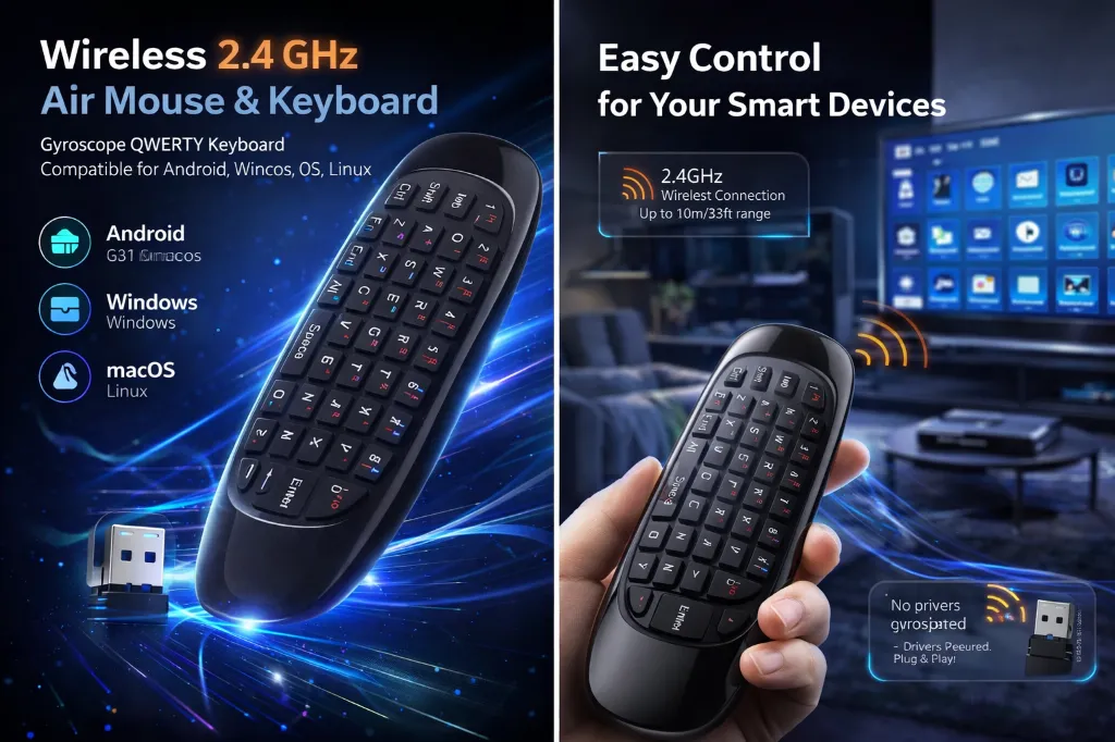 Wireless 2.4 GHz Air Mouse keyboard.webp