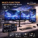 Dual monitor setup with adjustable mount.webp