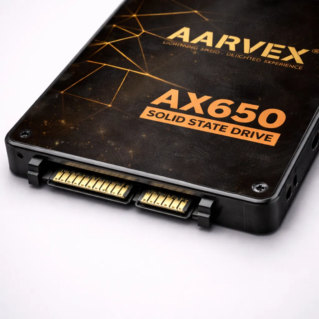 Aarvex AX650 SSD close-up shot.webp
