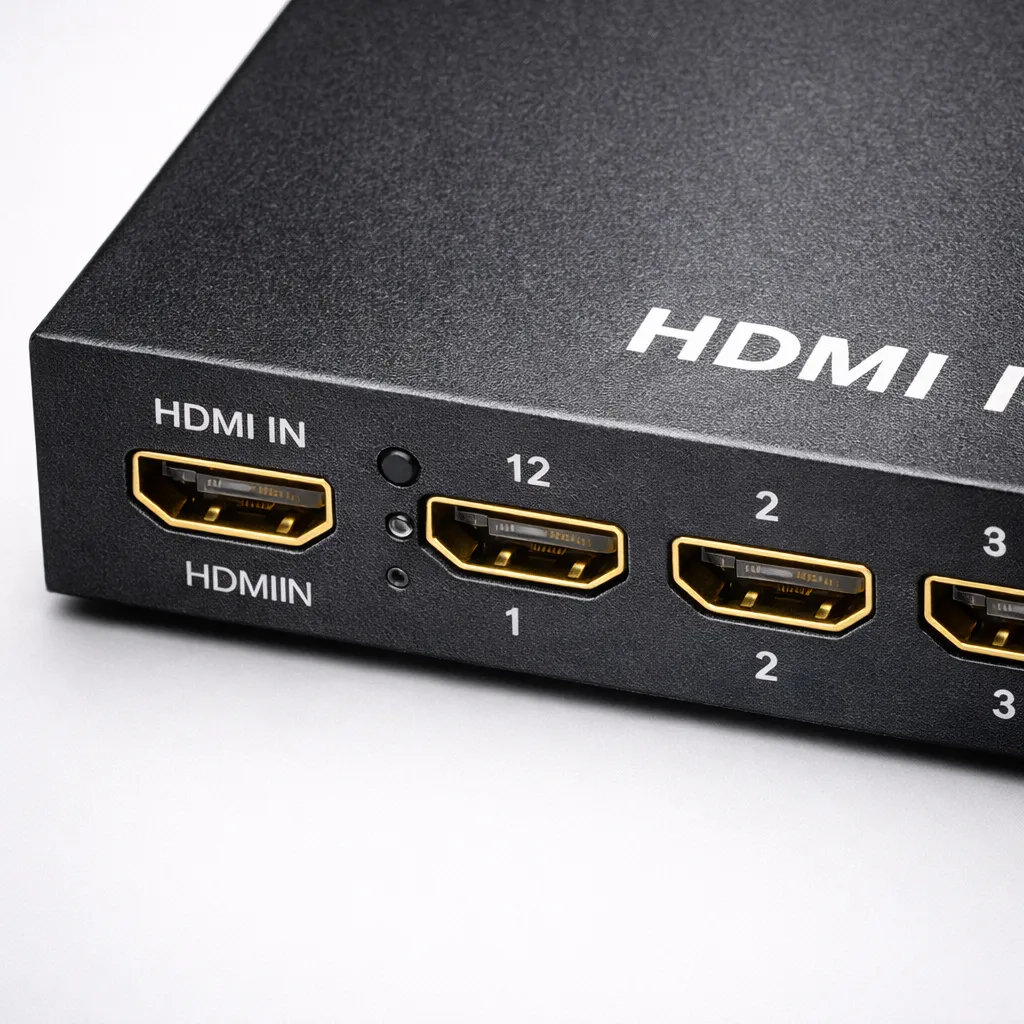 Close-up of HDMI splitter ports.webp