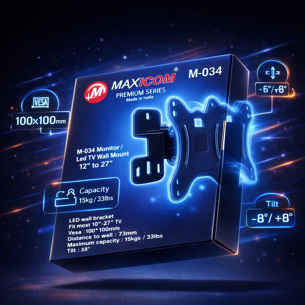 MAXICOM M-034 LED TV mount showcase.webp