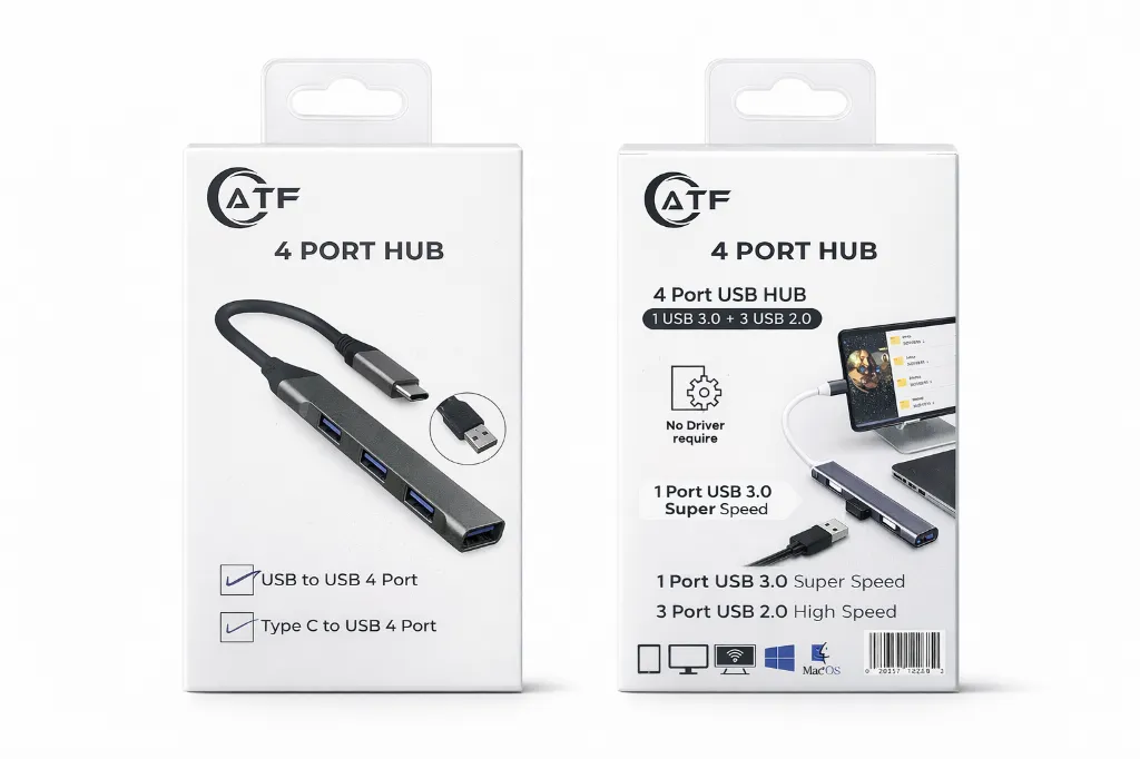 ATF 4 Port USB hub packaging.webp
