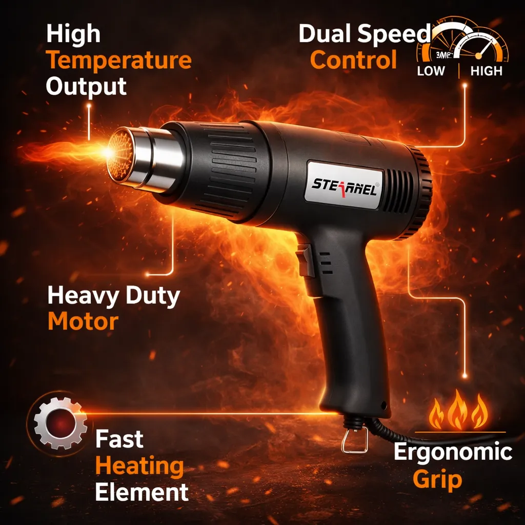 STEARNEL heat gun features infographic.webp