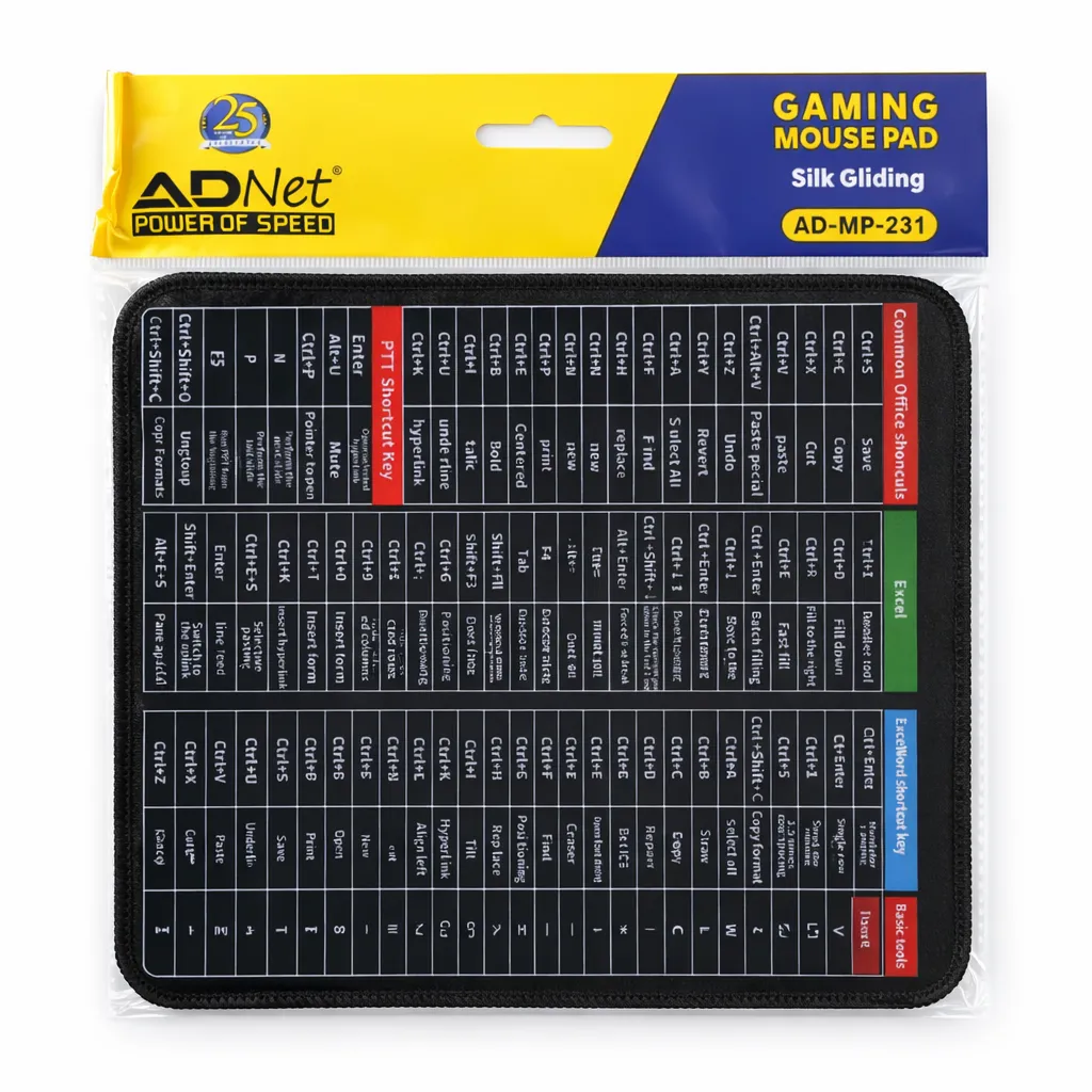 Shortcut Mouse Pad – Customizable Gaming/Office Mat