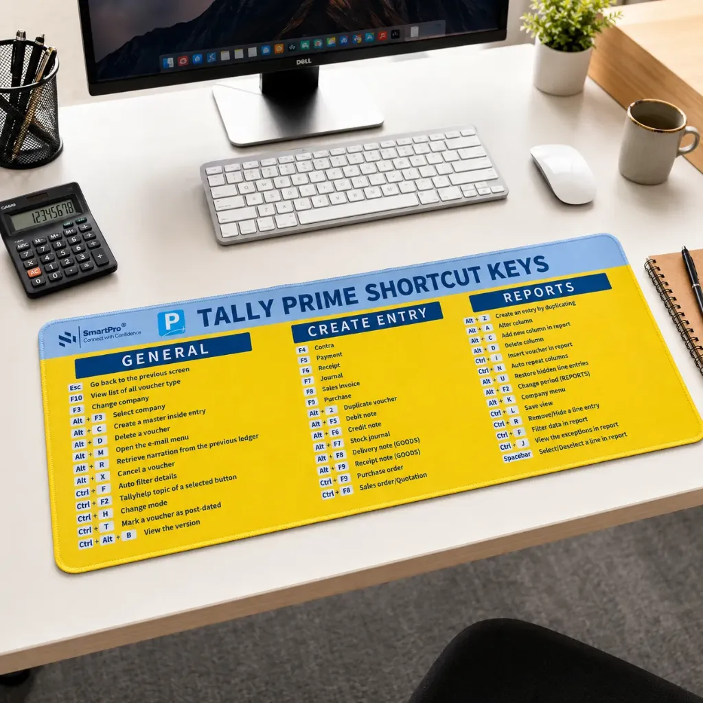 MCW Extended Tally Prime Shortcut Keys Mouse Pad