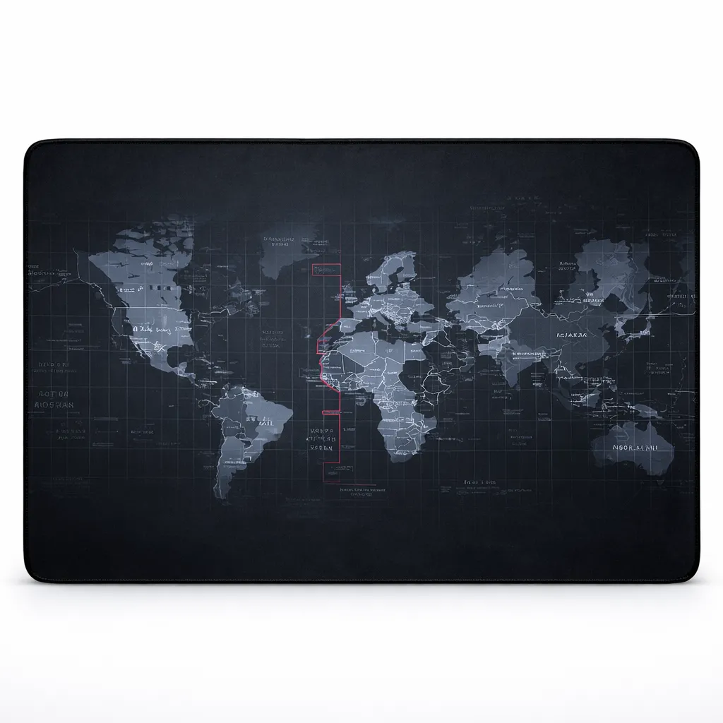 World Map Gaming Mouse Pad – XXL Extended Desk Mat