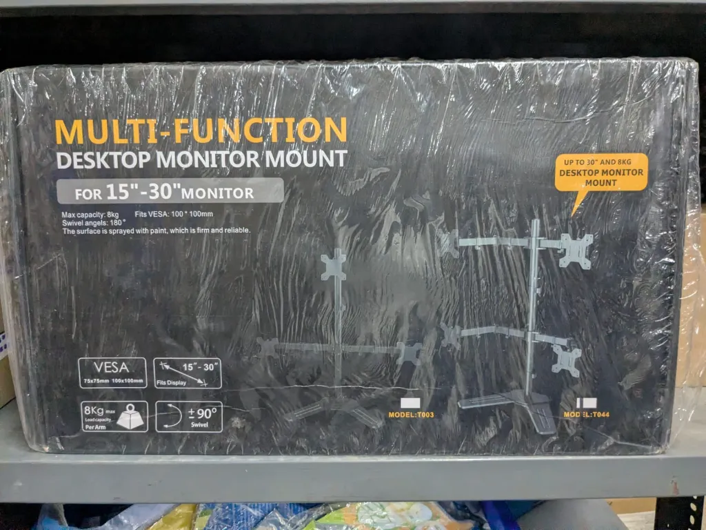 Multi-Function Desktop Monitor Mount – Adjustable Stand for 15”–30” Screens