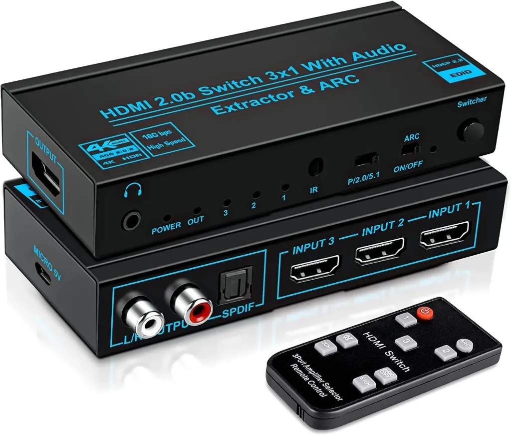 CABLET SW301 HDMI SWITCH 3*1 4K@60HZ