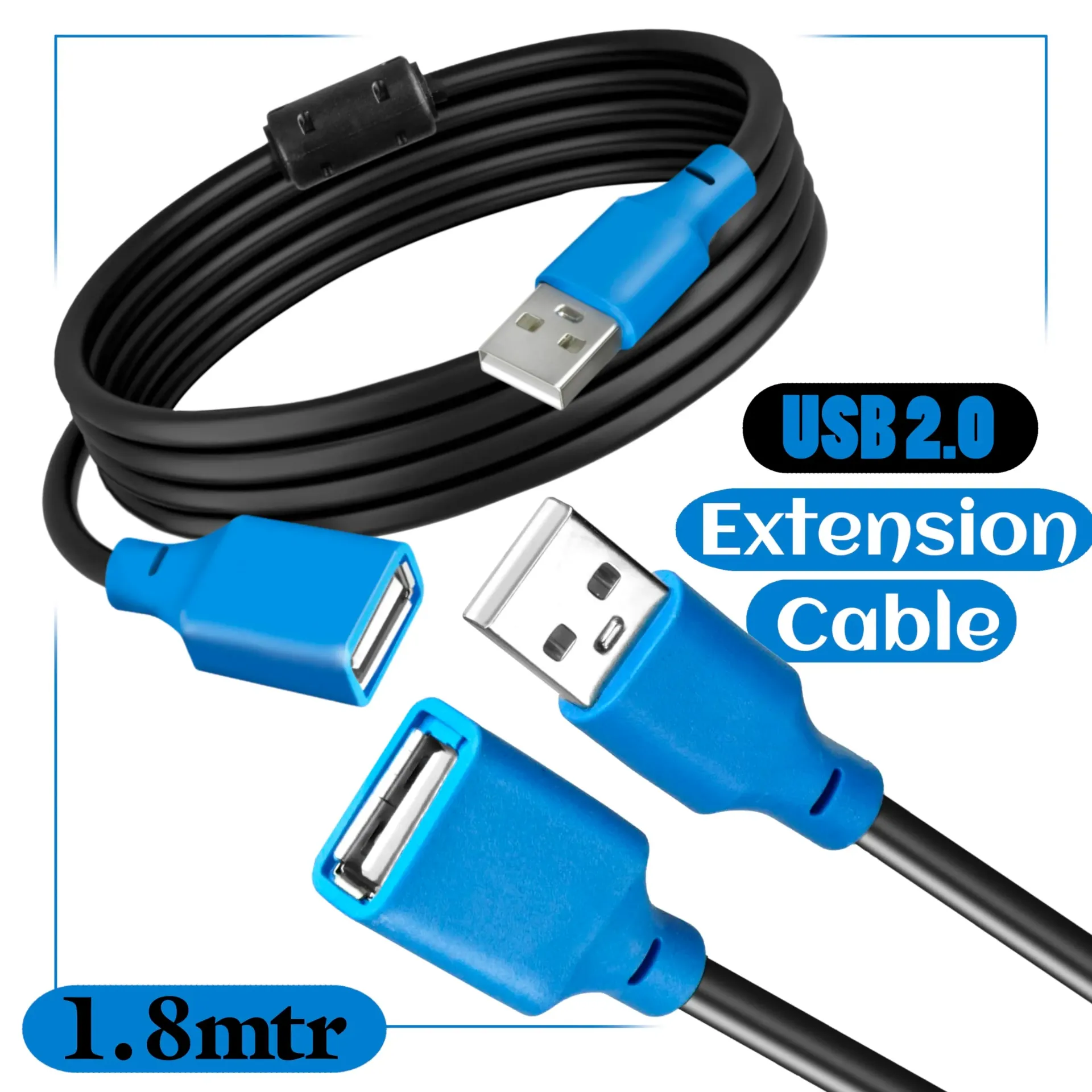 CABLE UC2018 USB 2.0 EXTENSION 1.8MTR CABLE