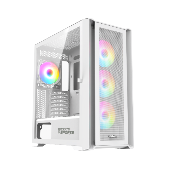 COCONUT RAMPAGE ELITE COMPUTER CASE WHITE