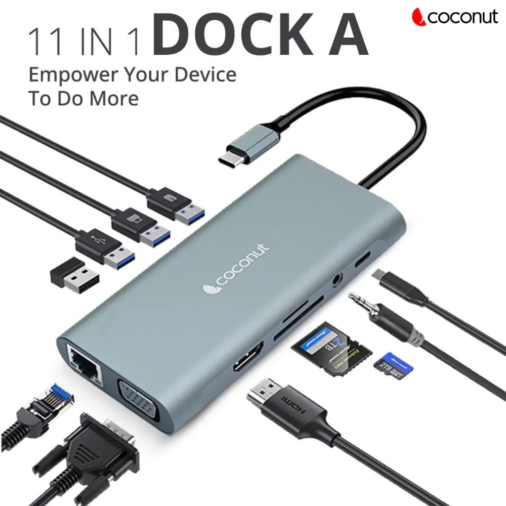 COCONUT TYPE C TO 11 IN 1 DOCK A