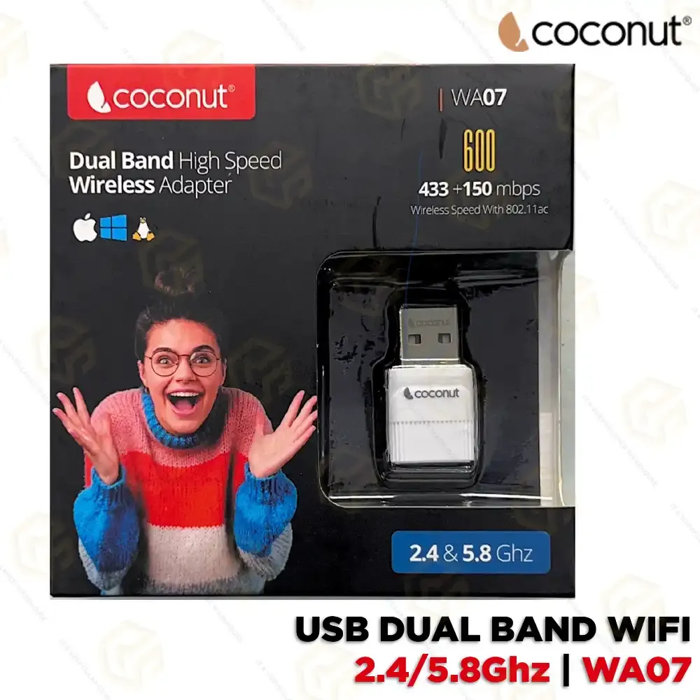 COCONUT WA07 DUAL BAND WIRELESS USB WIFI