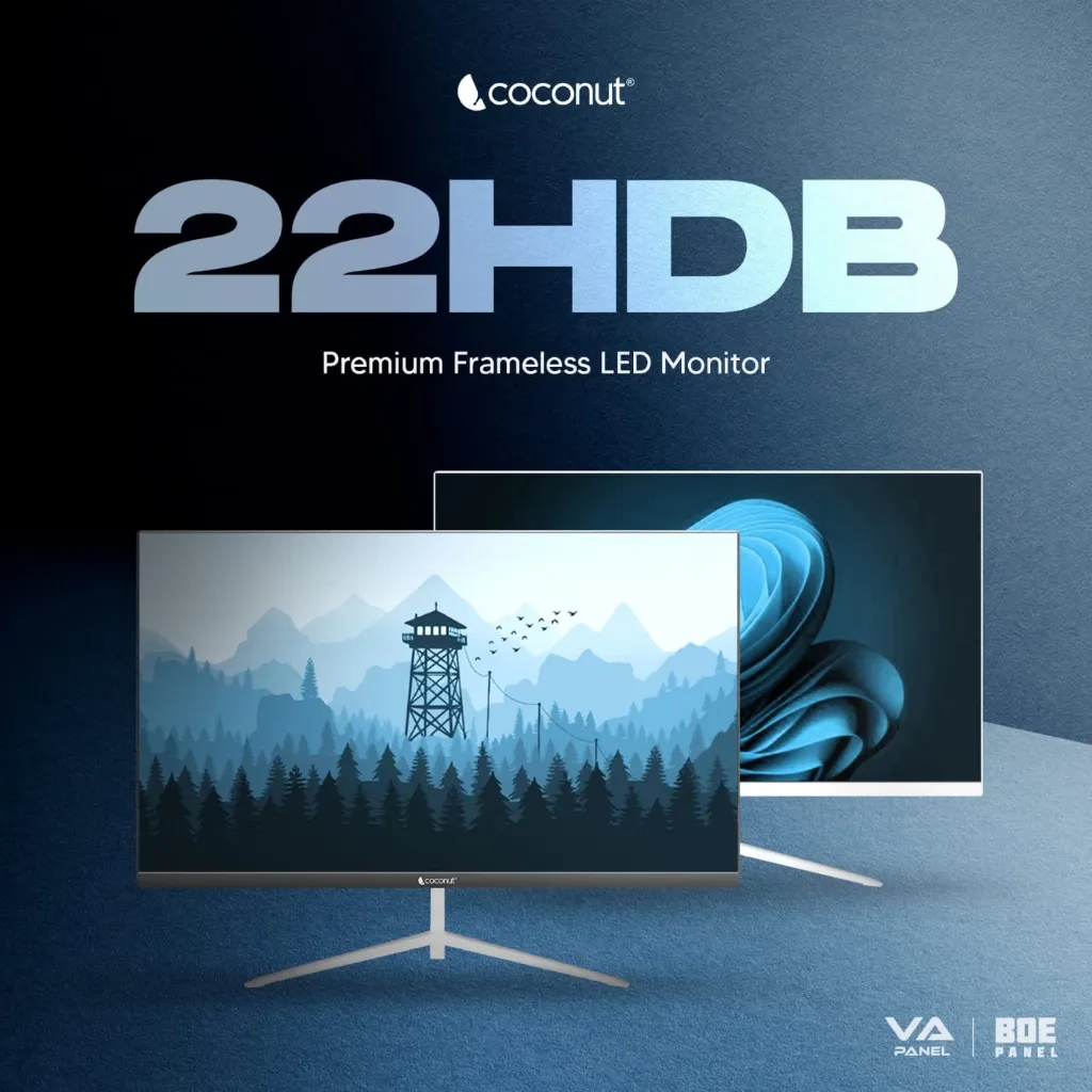 COCONUT 22HDA MONITOR WHITE 120HZ