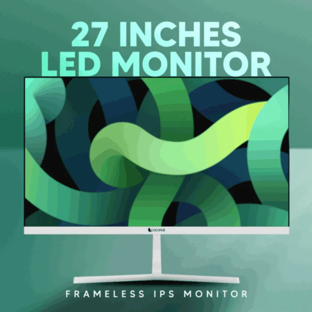 COCONUT 27 LED MONITOR 27 HDXC PLUS CURED WHITE