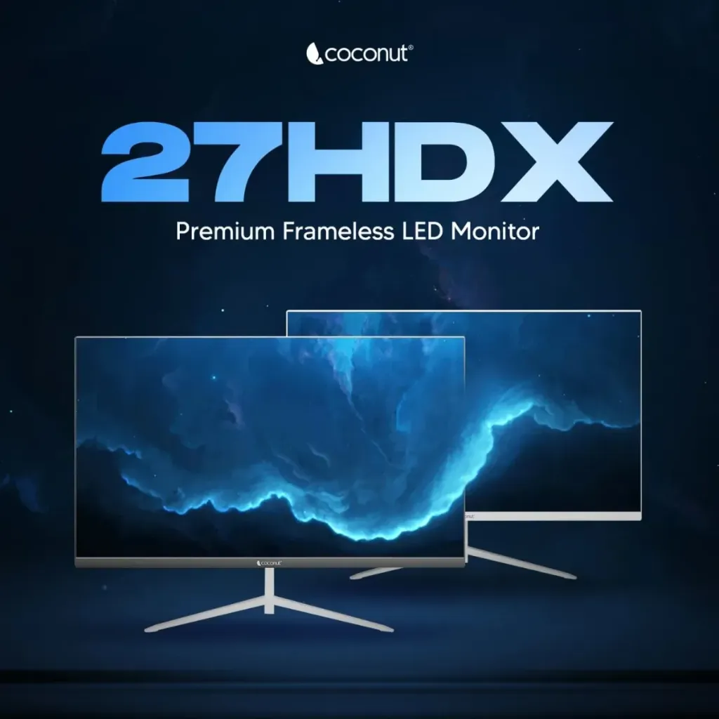 COCONUT 27 LED MONITOR 27XCG BLACK