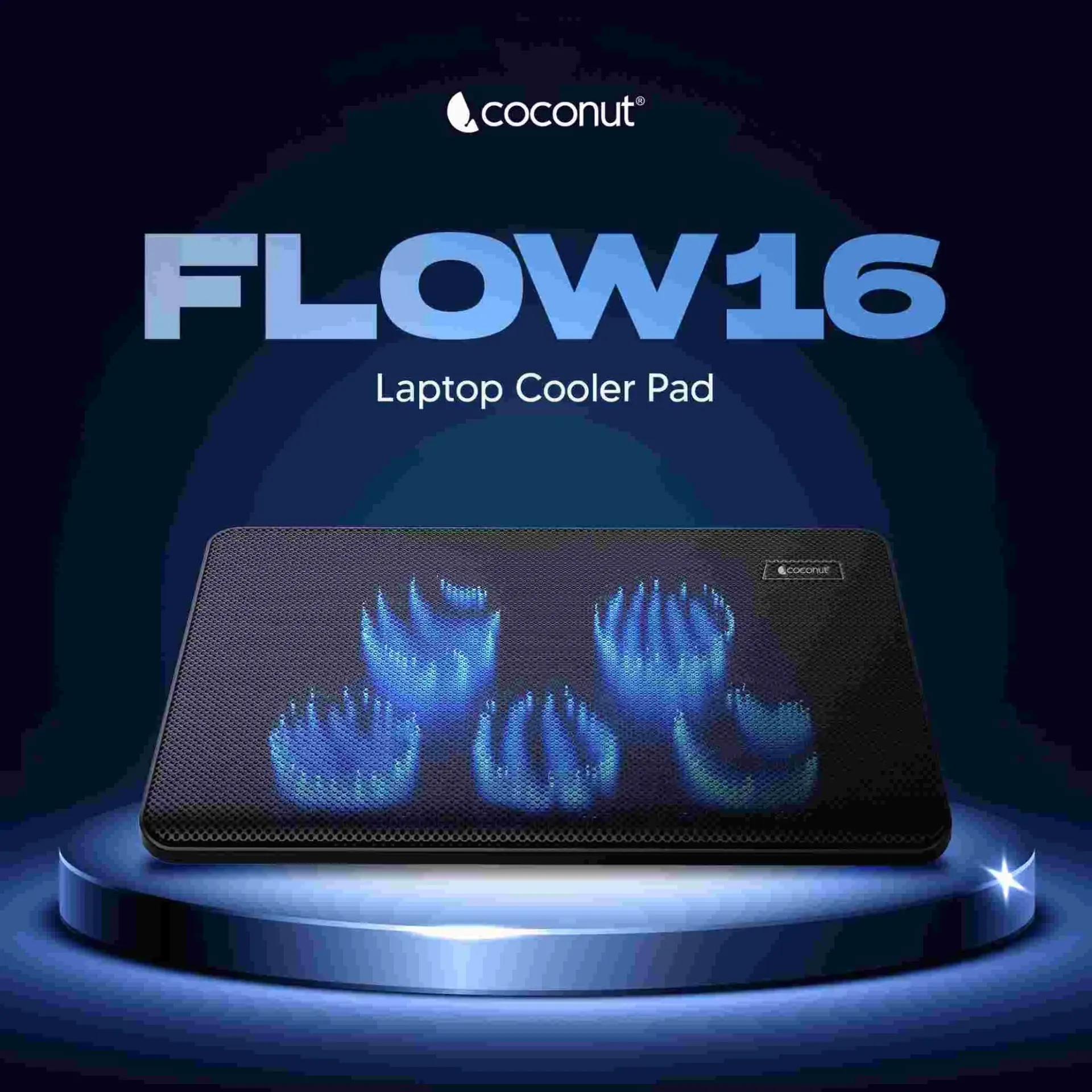 Coconut Flow 16 Laptop Cooler Pad – Ultimate Cooling for High Performance