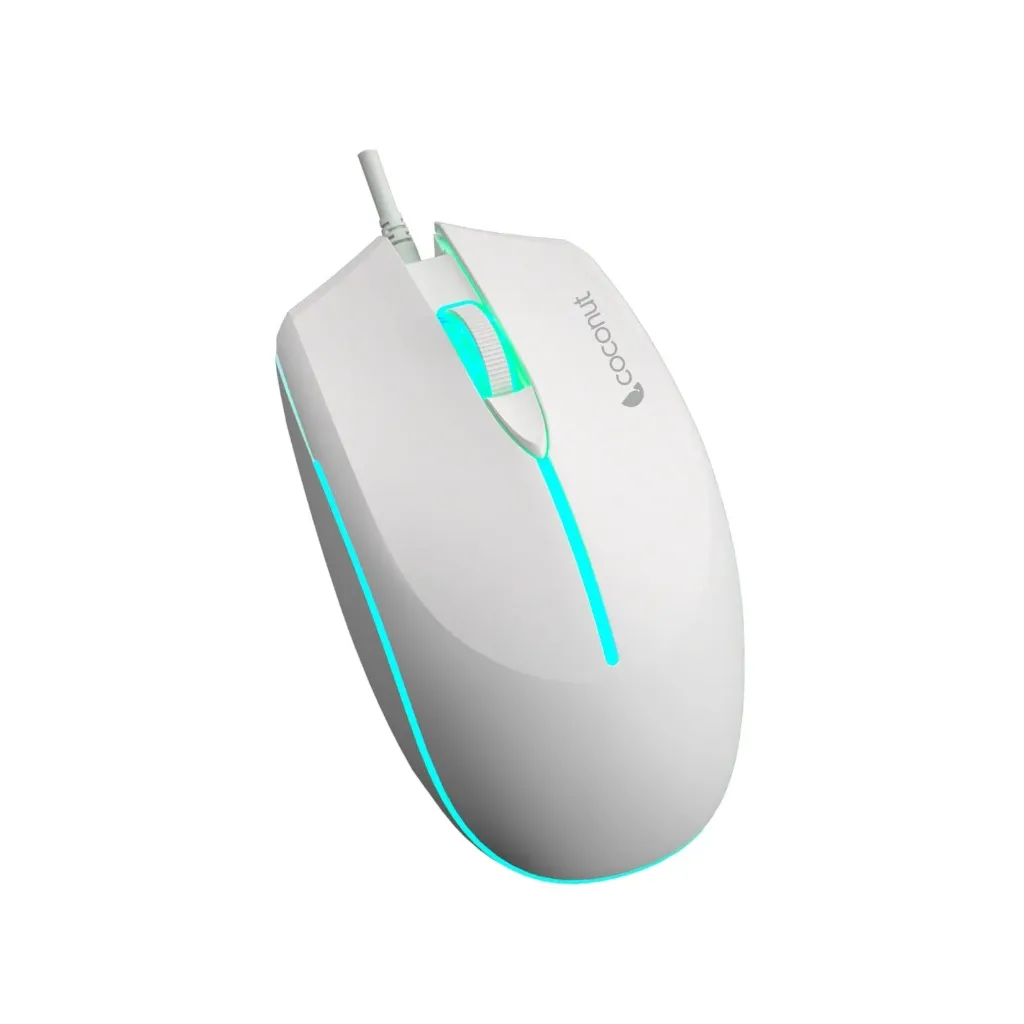 COCONUT WIRED MOUSE BRIGHT M18