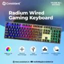 CONSISTENT RADIUM WIRED GAMING KBD KG1101