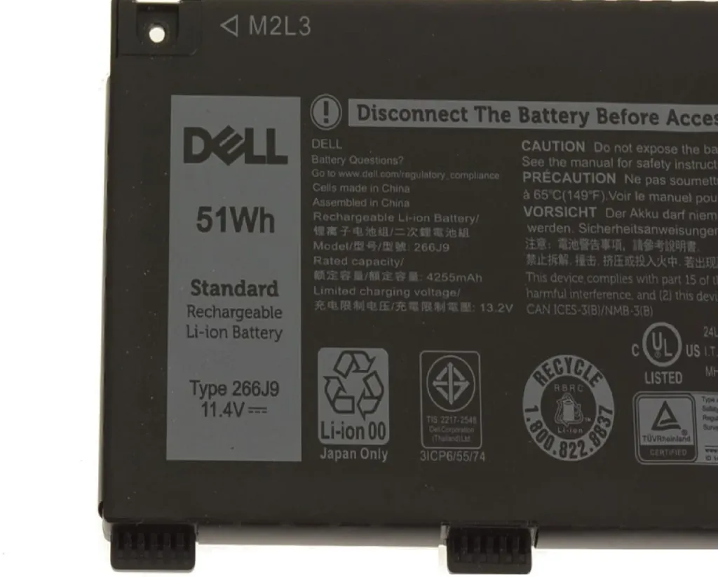 DELL BATTERY 266J9 M4GWP