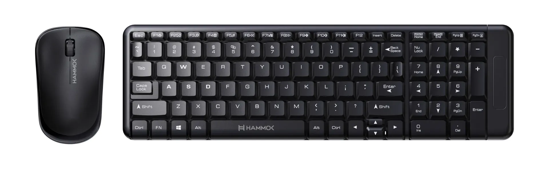 HAMMOK EZRA MINI WIRELESS KEYBOARD + MOUSE BLACK