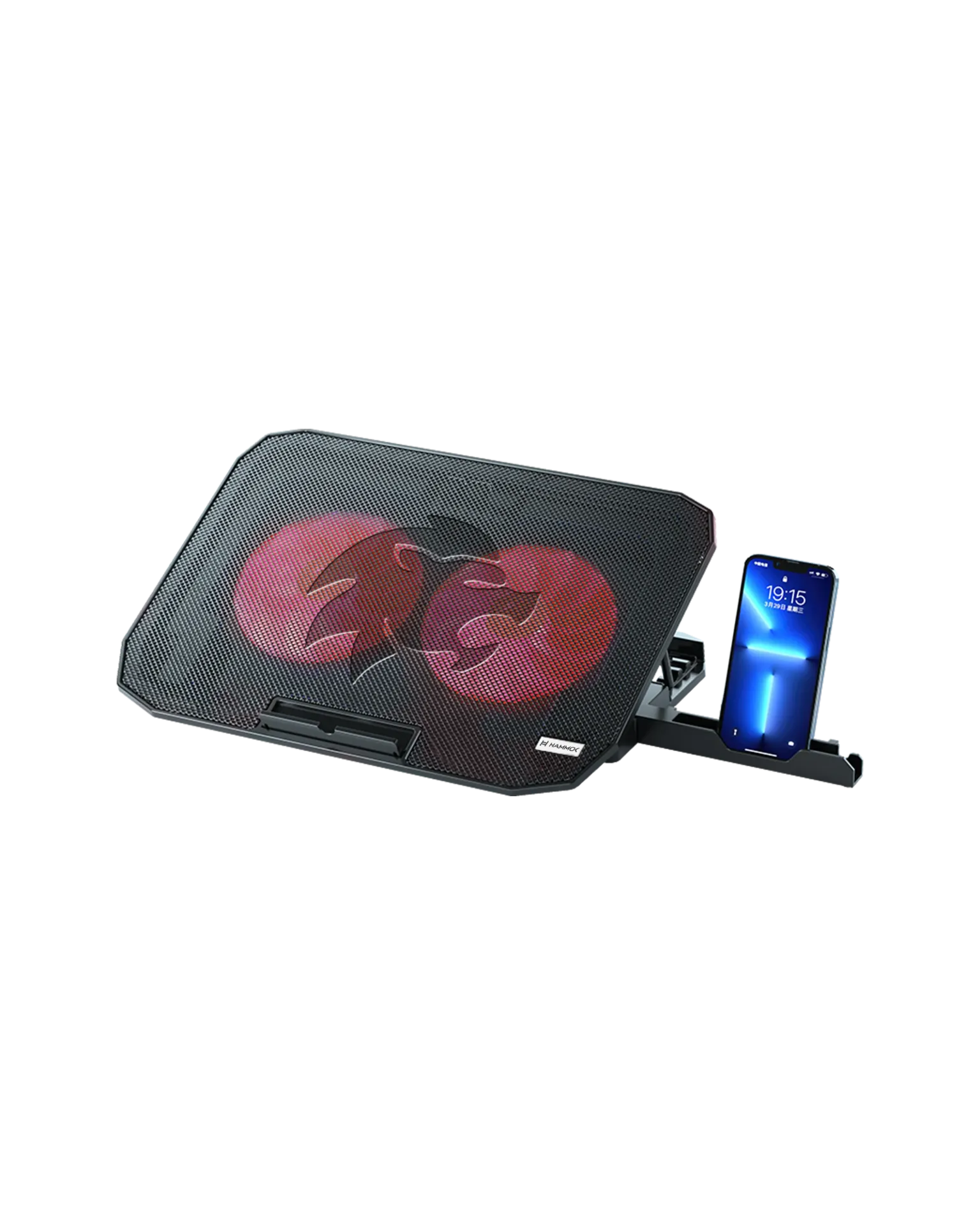 HAMMOK MINT LAPTOP COOLER PAD MOBILE STAND 2 FANS