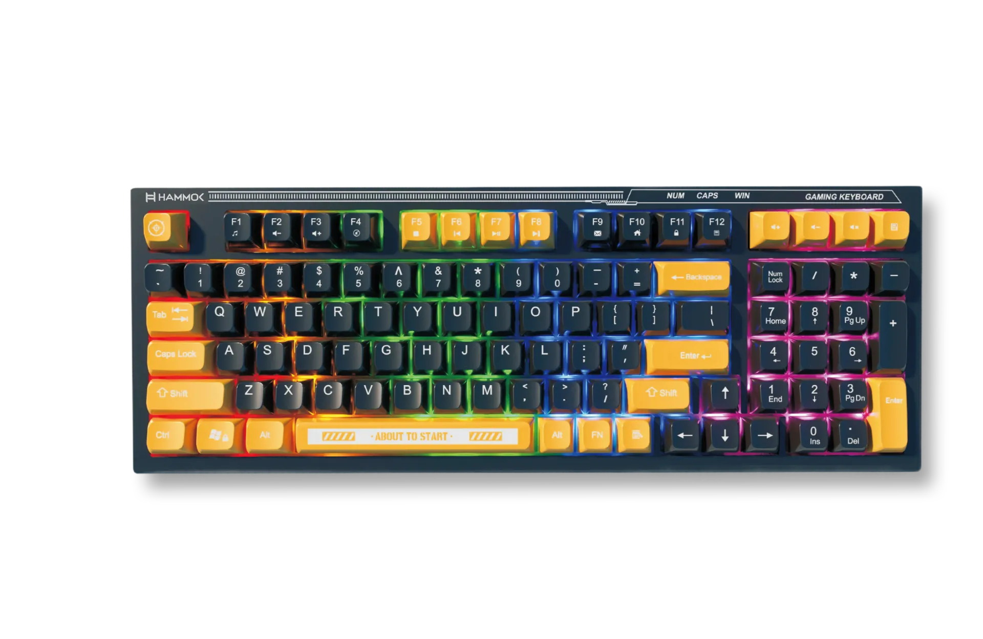 HAMMOK SPARTAN WIRED GAMING KEYBOARD YELLOW