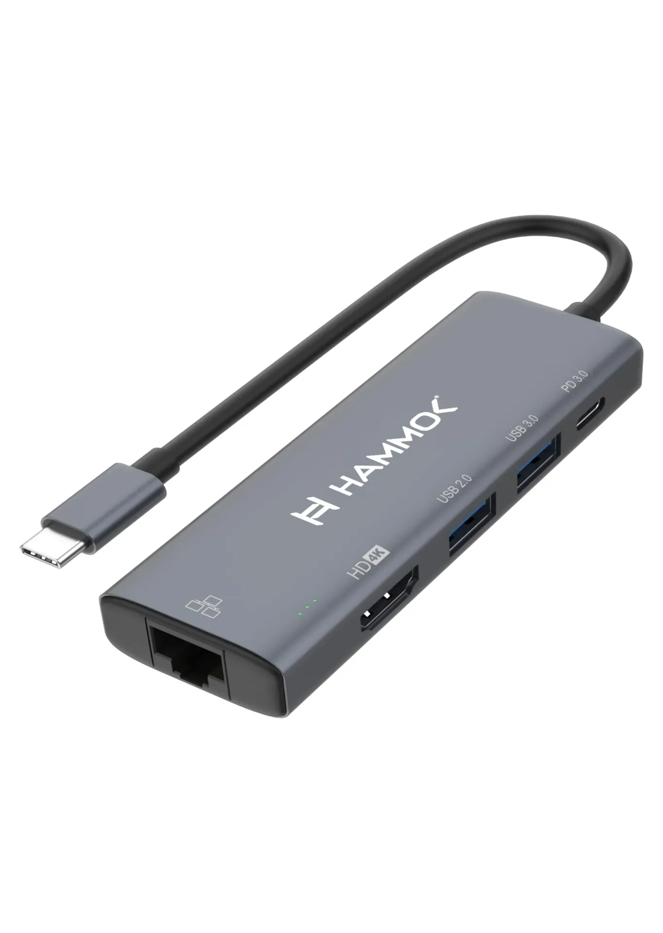 HAMMOK ALEX TYPE-C 5IN1 RJ45/HDMI USB3.0/USB GIGA