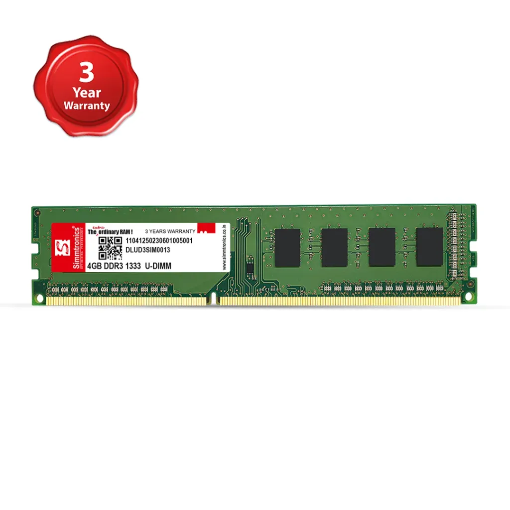 SIMMTRONICS 4GB DDR3 1333MHZ DESKTOP RAM