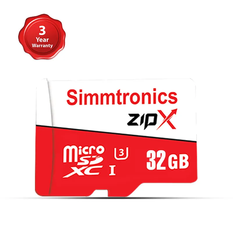 SIMMTRONICS ZIPX MEMORY CARD 32GB XC1U3