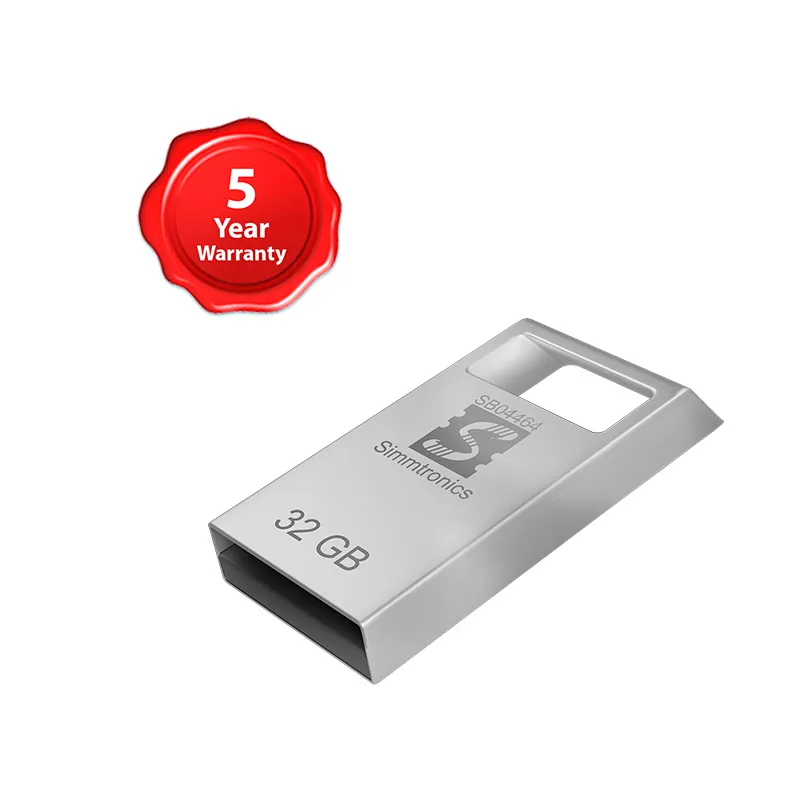 SIMMTRONICS 32GB METAL TEENY 2.0 FLASH DRIVE
