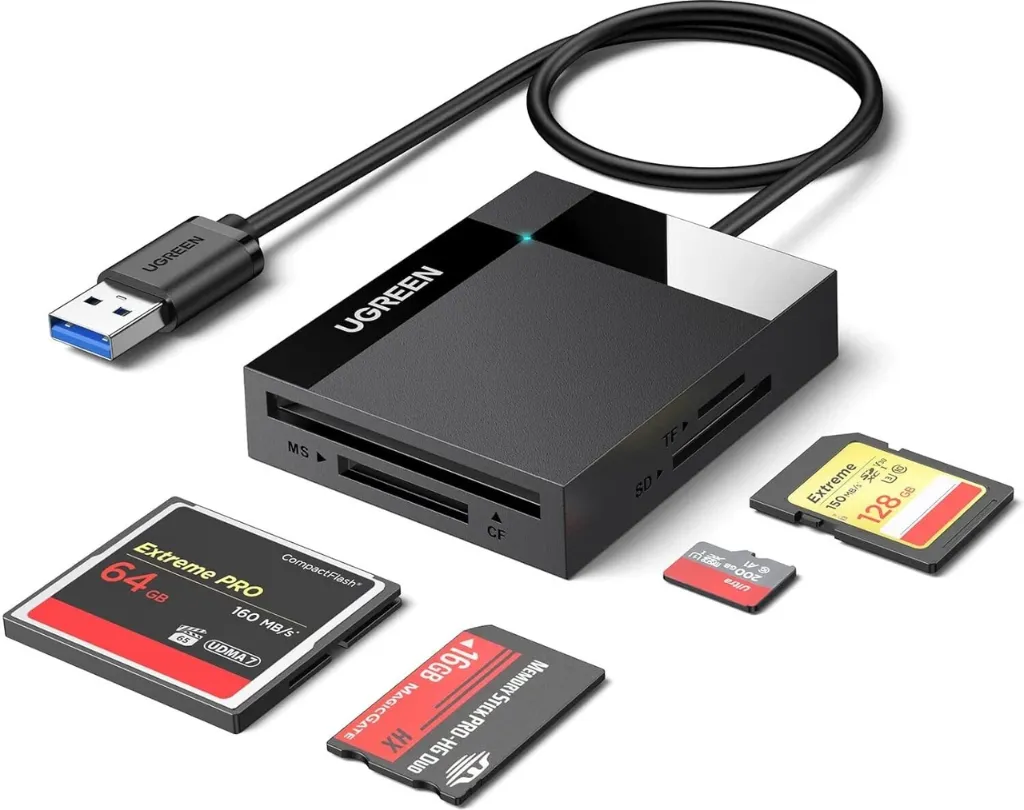UGREEN USB3.0 ALL IN ONE CARD READER 50CM 30333