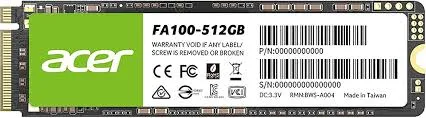 ACER FA100 512GB NVME SSD
