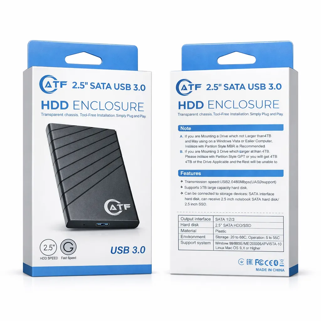 ATF 2.5 SATA USB 3.0 CASSING