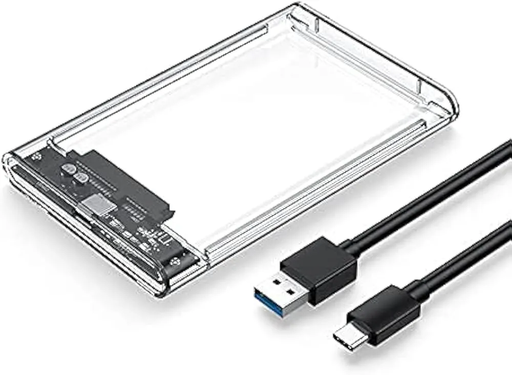 ATF 2.5 SATA USB 3.0 CASSING DARK TRANSPARENT